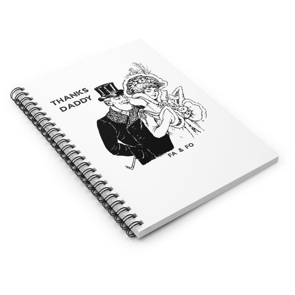 Thanks Daddy! Spiral Notebook - Ruled Line