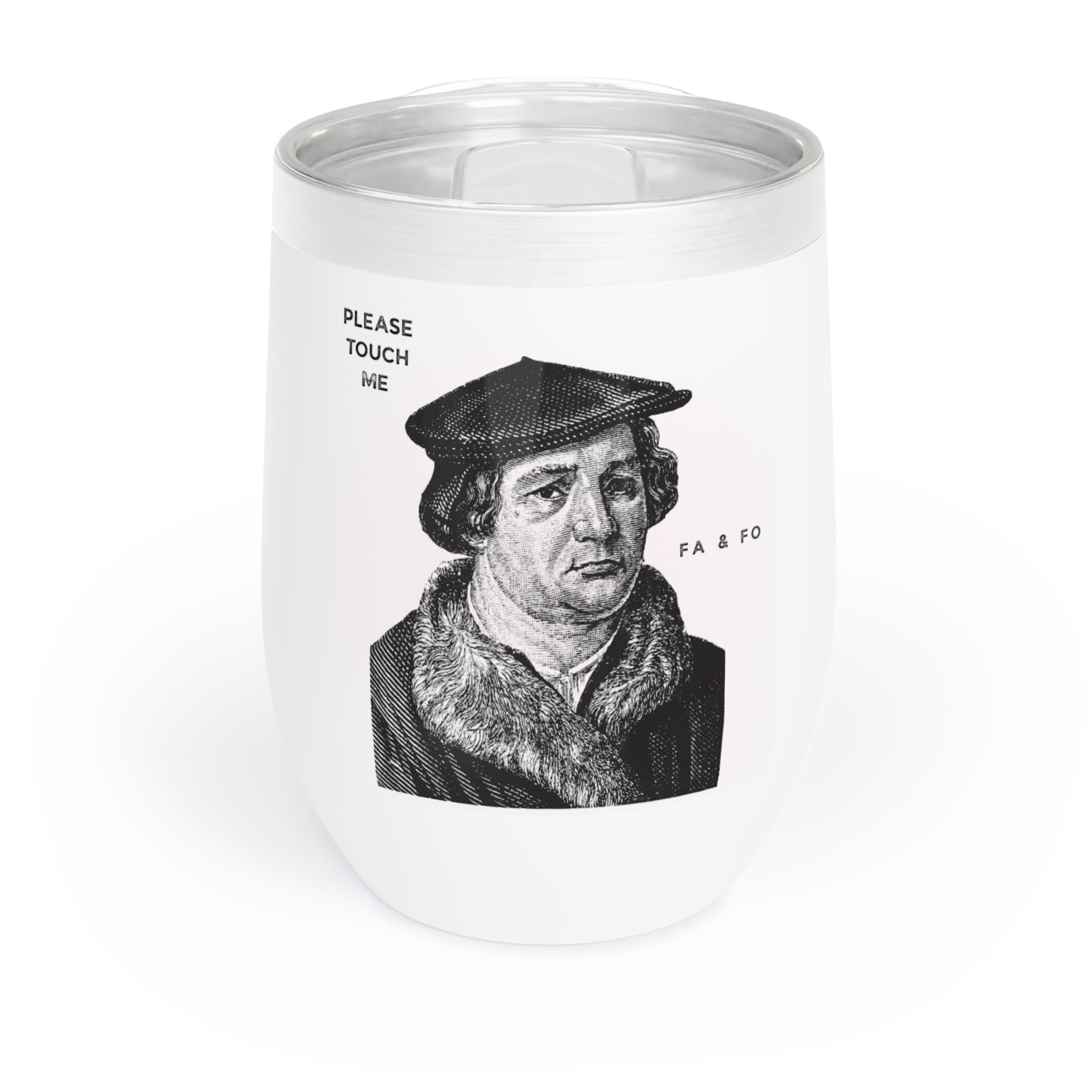 Please Touch Me Wine Mug